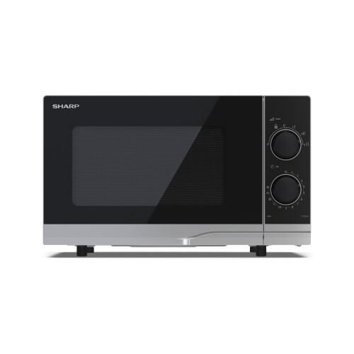 Sharp SHARP Compact Microwave Oven with Dial Controls 700W 20L Turntable YC-PS201AU-S 2
