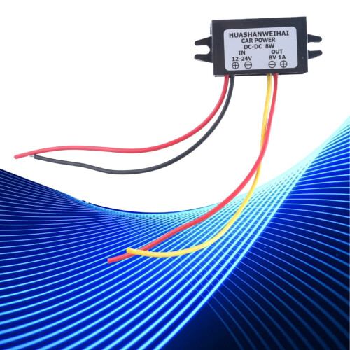 DC-DC Buck Converter Module 12V 24V to 8V 1A Waterproof 1