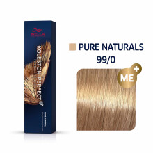 Vopsea permanentă de păr, Wella Professionals, Koleston Perfect Me+, 99/0 Bright Blonde Natural Intense, 60 ml