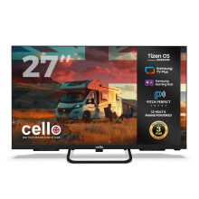 Cello CTRAV27TZ 27 inch Smart TV TIZEN Samsung Plus 12-Volt Traveller Frameless