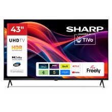 SHARP 43 Inch 4K Ultra HD TiVO Smart TV with Freely 43HK4245K 3 HDMI Inputs