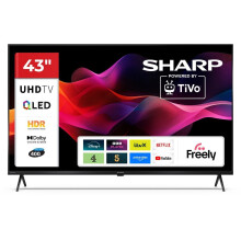 SHARP 43 Inch QLED TV 4K UHD TiVo Frameless Smart TV 43HM5245K 3 HDMI Inputs