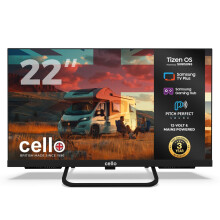Cello CTRAV22TZ 22 inch Smart 12v 24v TV TIZEN Samsung TV Plus WiFi Frameless
