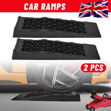 Black Heavy Duty 8T Capacity Low Vehicle Service Car Van Ramps Lifting Ramps