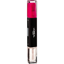 Ojă de unghii 2-în-1, L`Oreal Paris, L'Oreal Paris, Infallible, 010, Păstrați magenta, 2 x, 5 ml