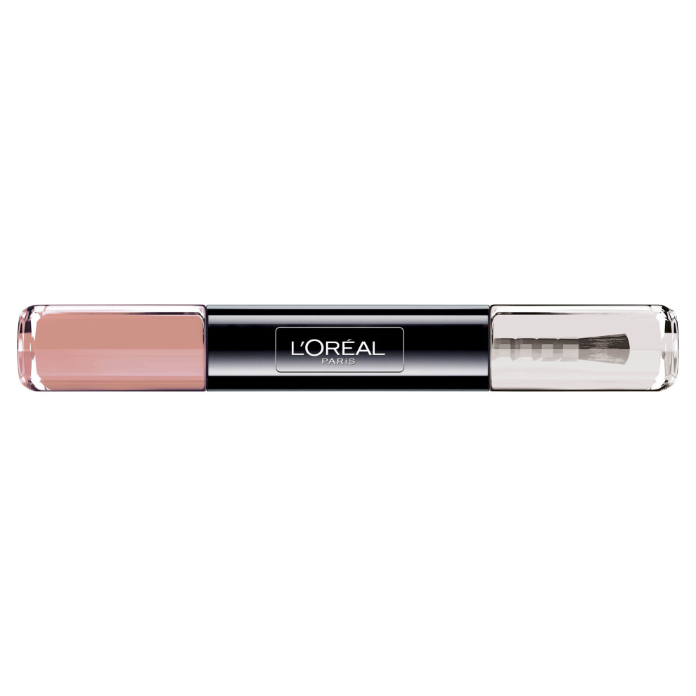 Photos - Other Cosmetics LOreal L'Oreal Paris Infallible Gel-Effect Nail Polish 2-In-1 012 Forever Mink 2 x 5 ml 