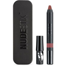 Creion de buze și fard de obraz 2-în-1, Nudestix, Intense Matte, Puritate, 2.5 g
