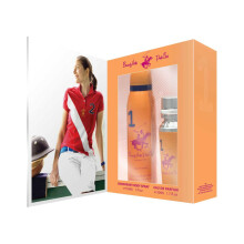 Gift Set Beverly Hills Polo Club: 1982 - Sport 1 Eau De Parfum For Women 50 ml + 1982 - Sport 1 Anti-Perspirant Deodorant Spray For Women 150 ml