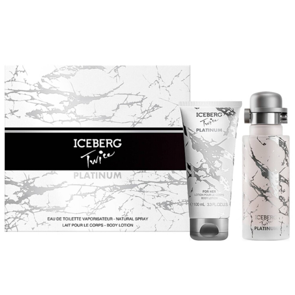 Iceberg Twice Platinum Gift Set Edt 125 Ml And Body Lotion 100 Ml 125Ml
