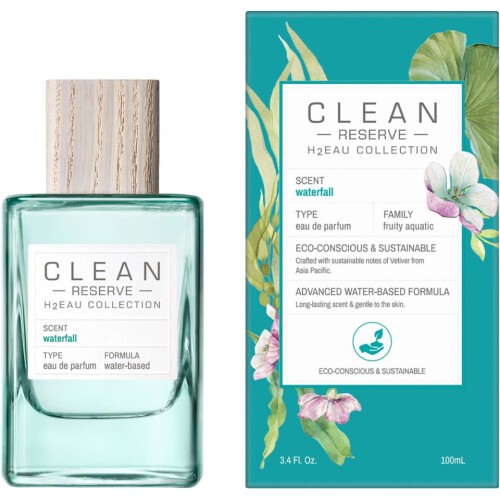 Apă de parfum, Clean, H2Eau Waterfall, Unisex, 100 ml
