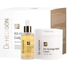 Set Dr. Hedison: RX-Heritage Regenerating Cream For Face 200 ml + RX-Heritage Pore Reduction Daily Use Serum Face Neck Décolleté 50 ml
