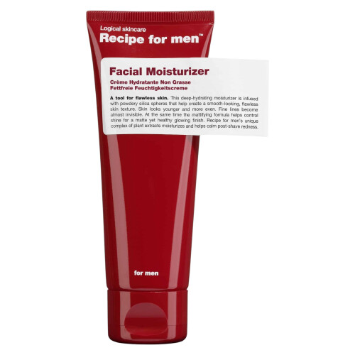Recipe For Men Facial Moisturizer Deep Hydration Cream For Face 75 ml