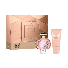 Set Paco Rabanne: Olympea Blossom Eau De Parfum For Women 80 ml + Olympea Blossom Hydrating Body Lotion 100 ml