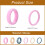 Silicone Wedding Ring for Women 3mm Thin Braided Band Size 4