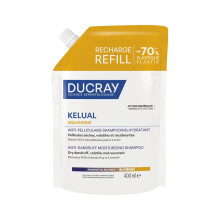 Ducray, Kelual Squanorm, Haarbehandlung Shampoo, Antischuppen, For Scalp With Dry Dandruff, Nachfüllen, 400 ml