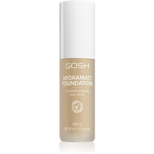 Fond de ten lichid, Gosh, Hydramatt, Mat, 004N, Neutru deschis, SPF 15, 30 ml