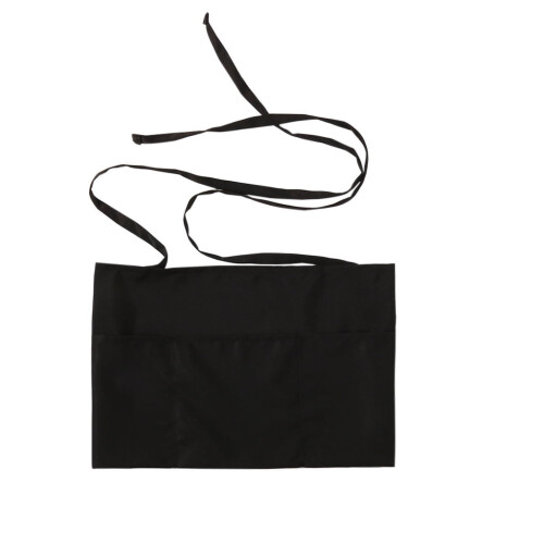 Waist Apron with 3 Pockets Black