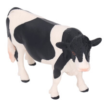 Cattle Figurine Black and White Cow Statue 1 Piece