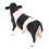 Cow Figurine Black and White Cattle Statue 1 Piece 5