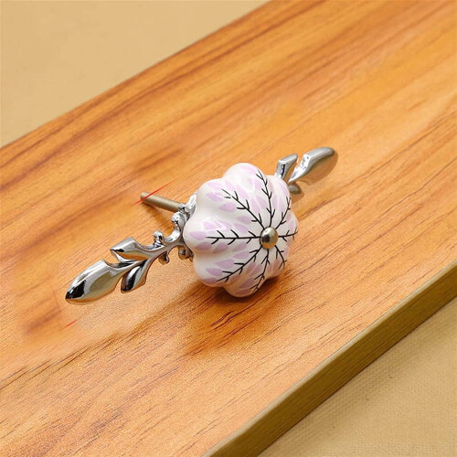 Ceramic Knobs Blue White 41mm for Cabinets Drawers