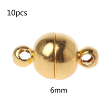 Stainless Steel Ball Magnetic Clasp Converter 10 pcs