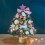 Pink Mini Artificial Christmas Tree with Lights 4