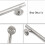 Shower Door Handle Stainless Steel 2 Pack 3