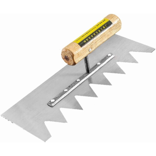 Squared Tip Notch Tile Trowel Stainless Steel 10mm