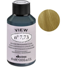 Vopsea de păr demi-permanentă, Davines, View, 7.73, 60 ml