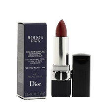Ruj cremos, Christian Dior, Couture Colour, Finisaj satinat, 743, Zinnia Roșie, Reincărcabilă, 3.5 g