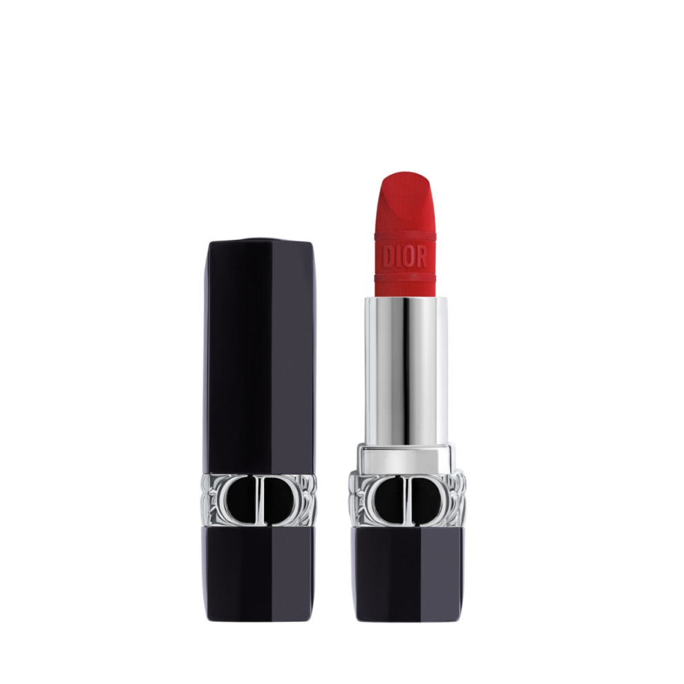 Photos - Lipstick & Lip Gloss Christian Dior Dior Rouge Satin Matte Cream Lipstick Iconic Red 3.5 g 