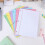 Colored Loose Leaf Paper College Ruled 3-Hole Punched 6 4