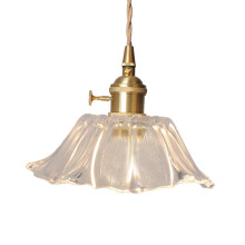 Flower Pendant Light Glass Ceiling Lamp Minimalist Small