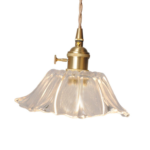 Flower Pendant Light Glass Ceiling Lamp Minimalist Small 2