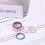 Silicone Wedding Ring for Women 3mm Thin Braided Band Size 6