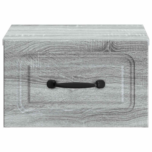 VidaXL vidaXL Wall-Mounted Bedside Cabinet 2 pcs Grey Sonoma Engineered Wood 1