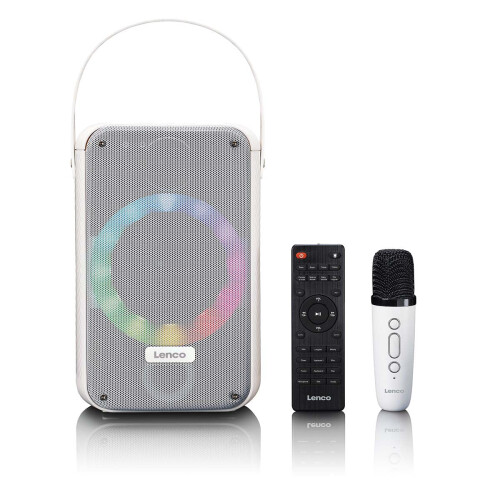 Bluetooth Karaoke System with Wireless Mic and LED Lights 2