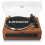 Bluetooth Turntable with Built-In Speakers, Brown, 33/45 RPM 2