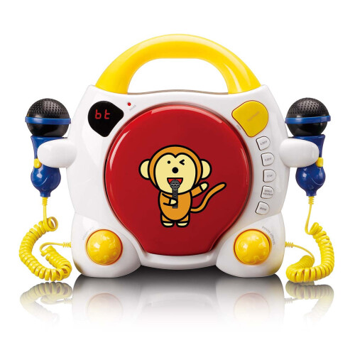 Kids Portable Bluetooth CD Player with 2 Mics & Antishock 2