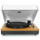 Bluetooth Record Player with Dual Wood Speakers, Auto-Stop 4