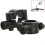 Motorcycle Handlebar Mirror Mount 10mm 2pcs Aluminum Black 1