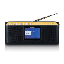 Tragbares DAB+-Radio mit Bluetooth, 2,4-Zoll-Display, Schwarz