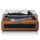 Bluetooth Turntable with Built-In Speakers, Brown, 33/45 RPM 1
