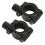 Motorcycle Handlebar Mirror Mount 10mm 2pcs Aluminum Black 4