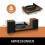 Record Player with Bluetooth, Built-In Amp, 2 Speakers 10
