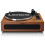 Bluetooth Turntable with Built-In Speakers, Brown, 33/45 RPM 5