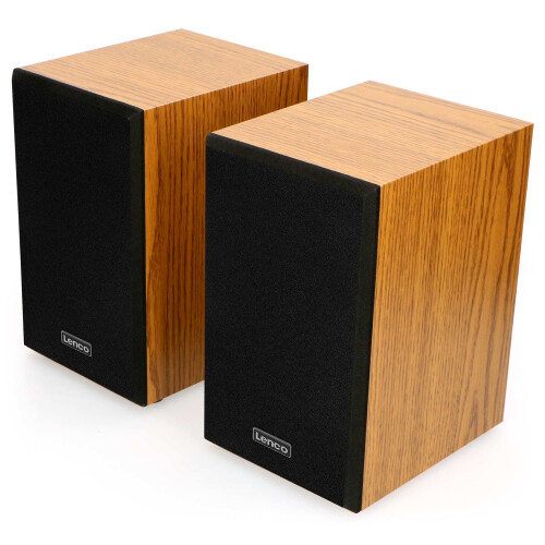 Bluetooth Record Player with Dual Wood Speakers, Auto-Stop 2
