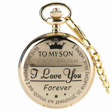 Quartz Pocket Watch Gift for Children with Locket Charm
