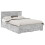 VidaXL vidaXL Bed Frame Concrete Grey 140 x 190 cm Engineered Wood 3