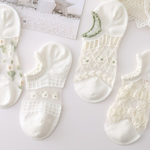 Ladies Summer Mesh Socks (8 Pairs) - Breathable